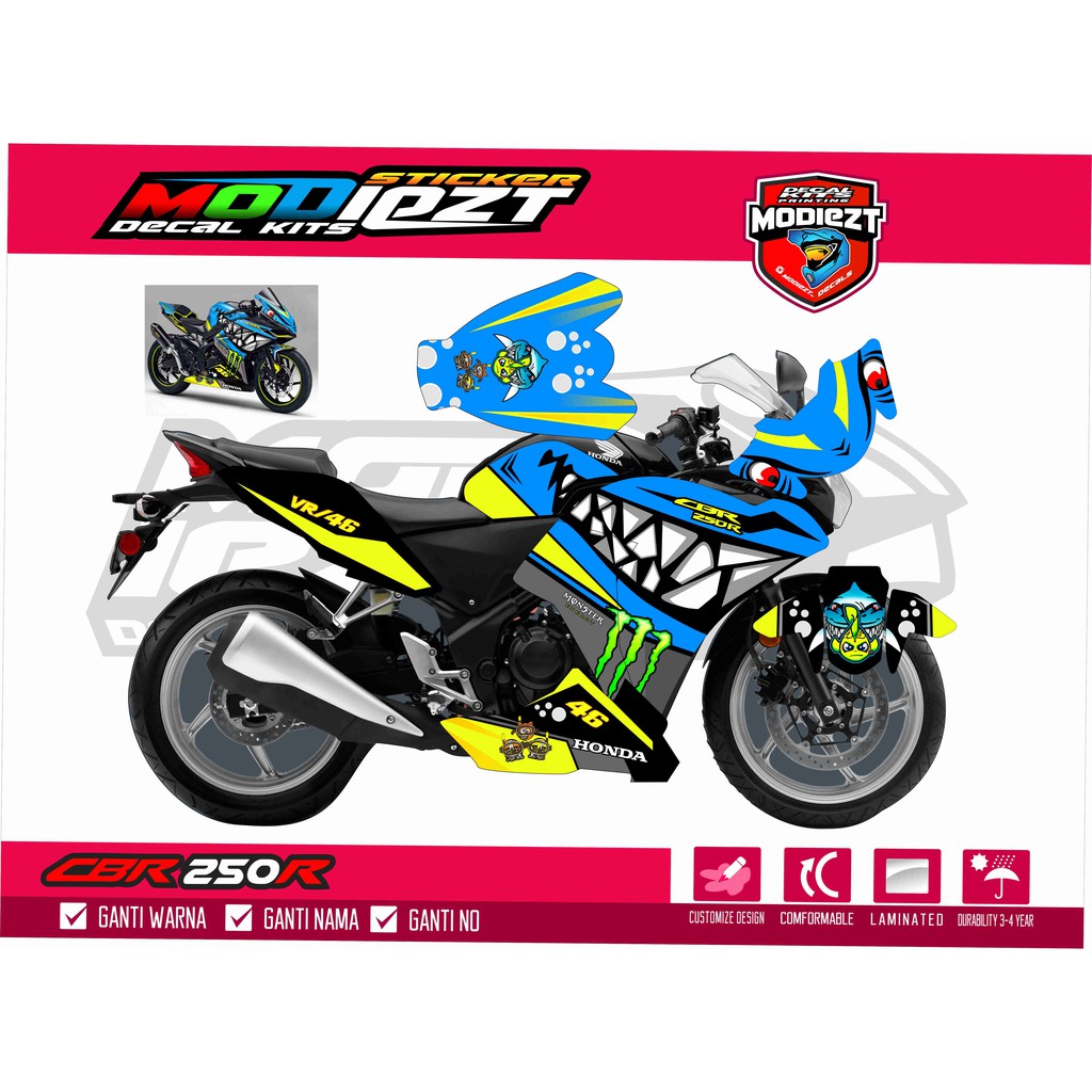 DECAL  CBR 250 R