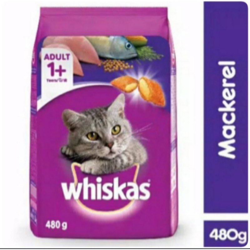 Makanan Kucing Whiskas mackerel 480gr freshpack