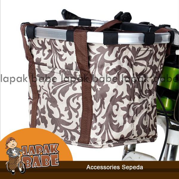 Murah Tas Keranjang Sepeda - MTB - Sepeda Lipat - Coklat