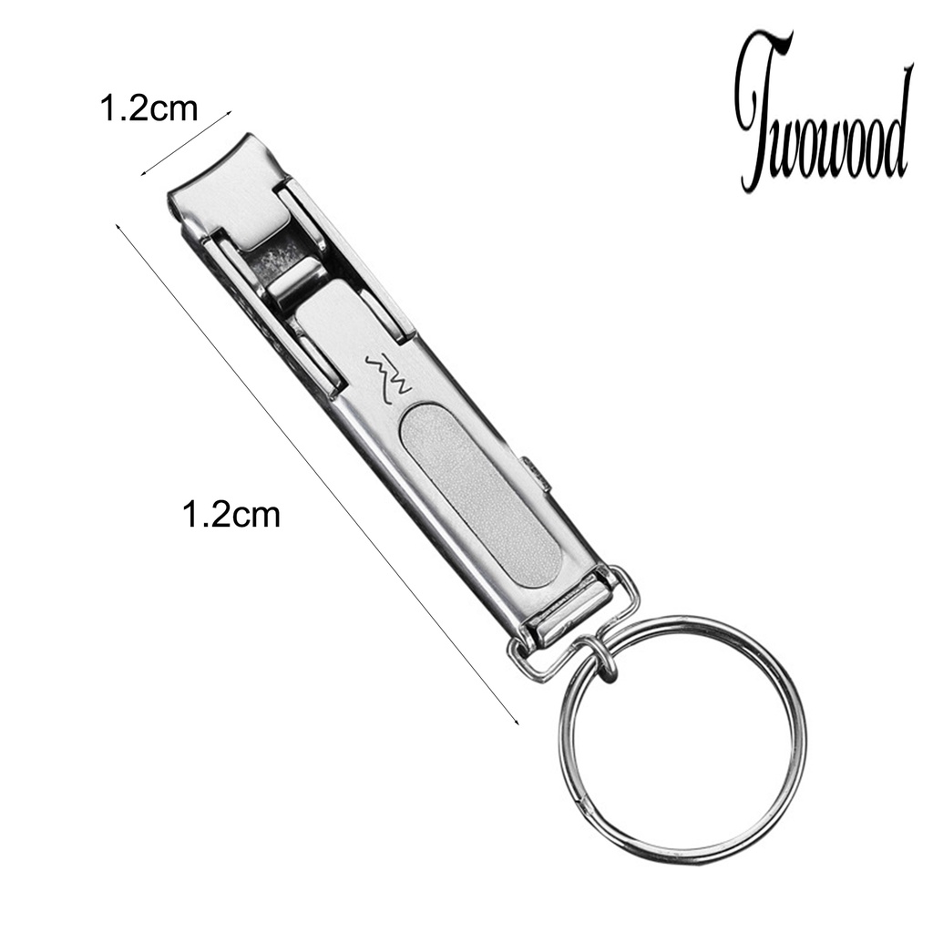 Twowood Gunting Kuku Ultra Tipis Ergonomis Bisa Dilepas / Dicuci Mudah Digunakan Dengan Gantungan Kunci