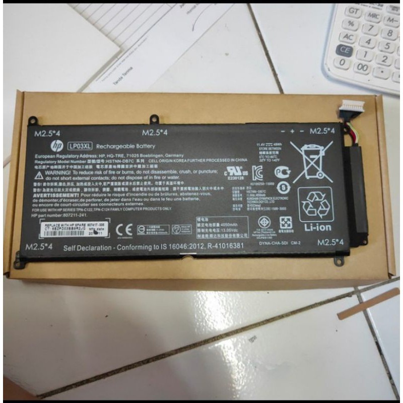 Battery HP ENVY 15-AE000 15-AE M6-P113Dx M6-P 15-ae125tx LP03XL LP03