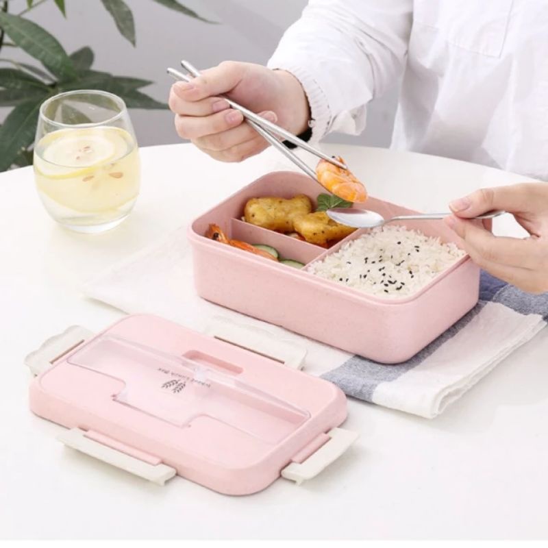 Kotak Makan Box Bekal Tempat Makan Lunch Box Set Rantang Makanan