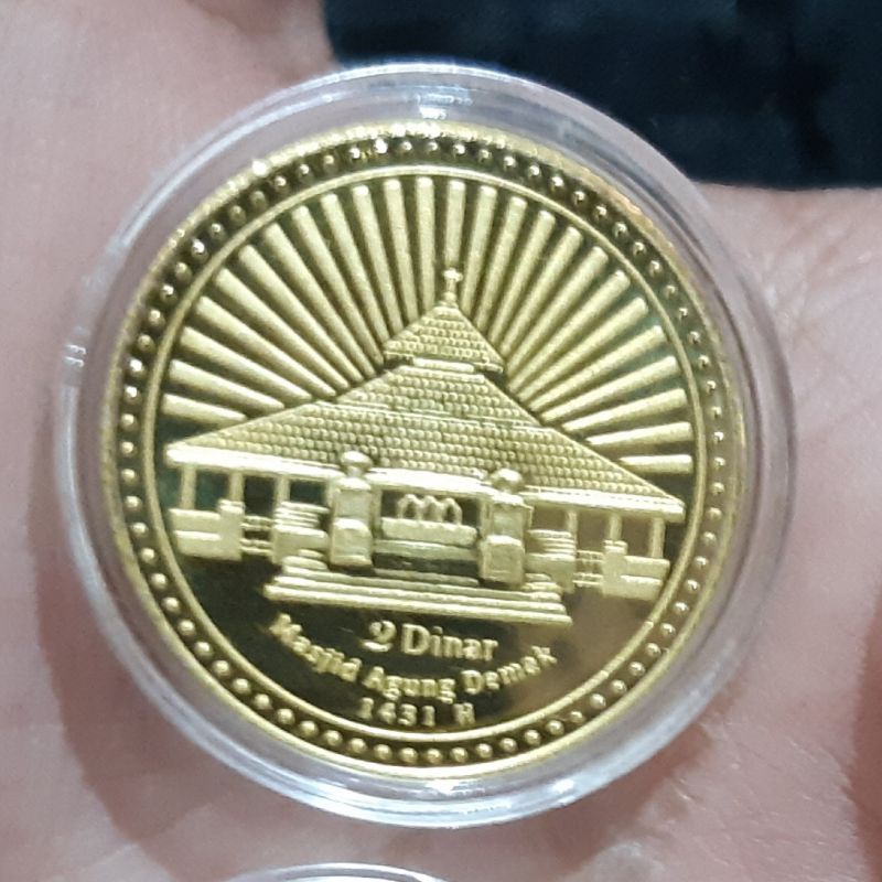 2 Dinar Baitul Mal Nusantara Masjid Agung Demak 1431 H - Dinarayn Dinar Wakala Induk Nusantara