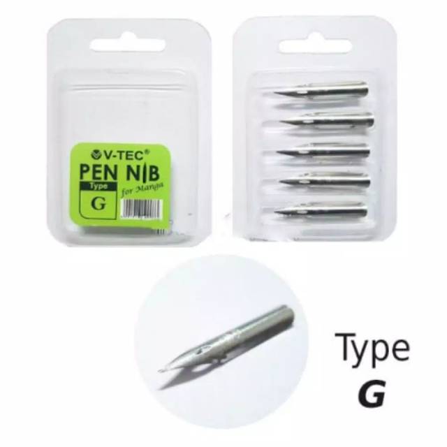 V-TEC PENA CALLIGRAPHY ( MATA PENA COMIC ) TYPE G