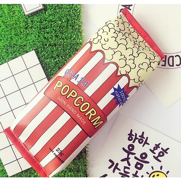 OVERFLOWS.ID Tempat Pensil Unik Milk Cookies Kotak Pensil Bungkus Jajan Ciki Snack-Pocorn