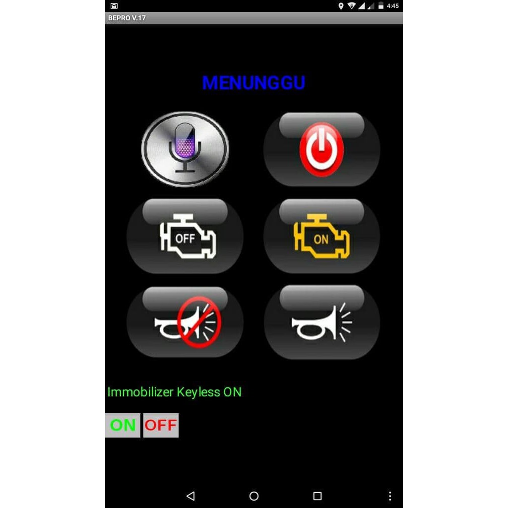 Alarm remot motor Android BEPRO bergaransi anti maling dan begal