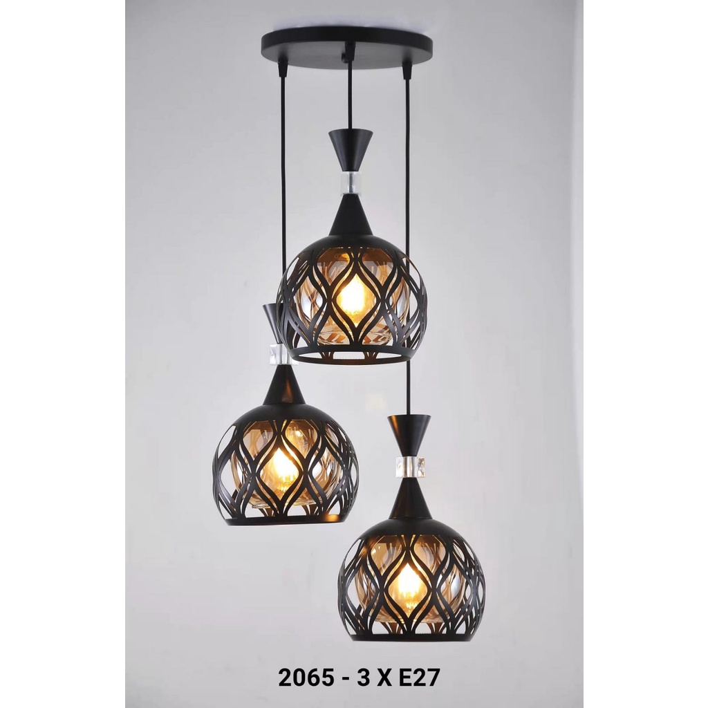 Lampu gantung minimalis 3 lampu 2065