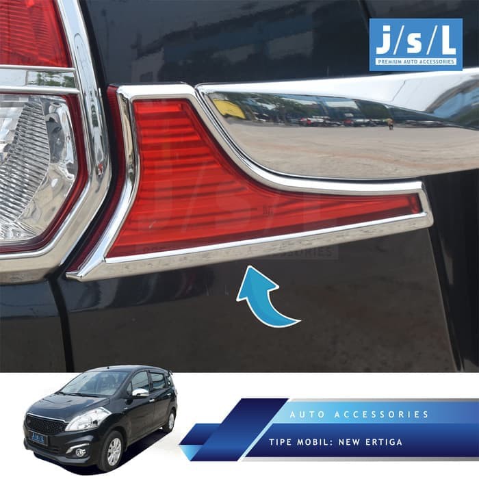 Cover Lampu Reflektor bagasi Suzuki New Ertiga 2016 chrome JSL
