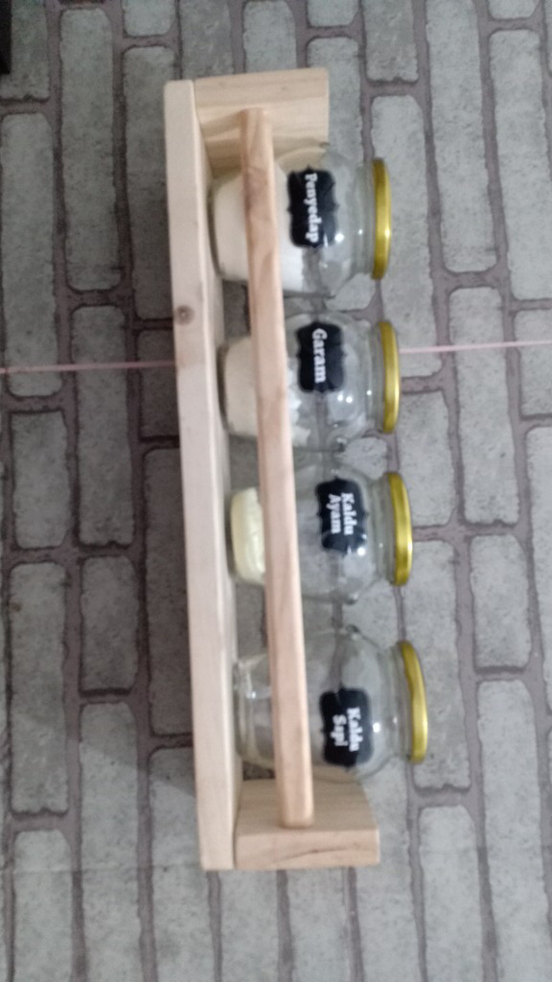 Rak Bumbu Dapur Kayu Gantung Mb634