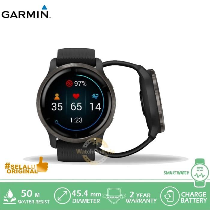 Jam Tangan Garmin Venu 2 Black Slate Original Murah