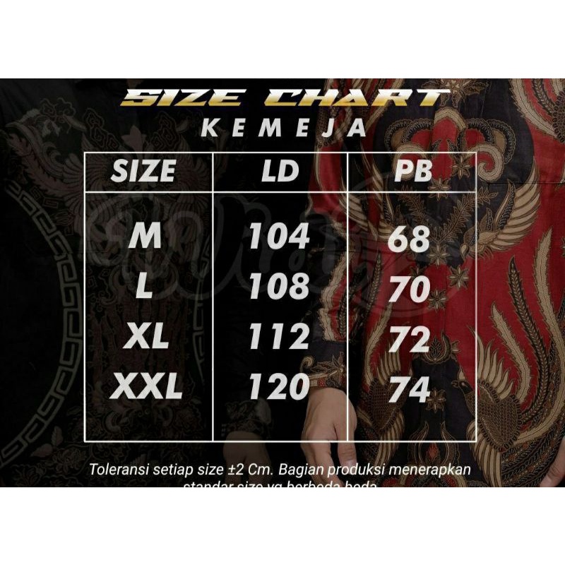 BAJU KEMEJA BATIK PRIA LENGAN PANJANG SIZE M L XL XXL BSWART batik HRB026