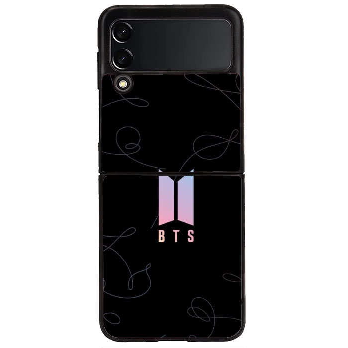 Case Casing Samsug Galaxy Z Flip 3 & Z Flip 4 Bts Logo Tear Comeback PR0035