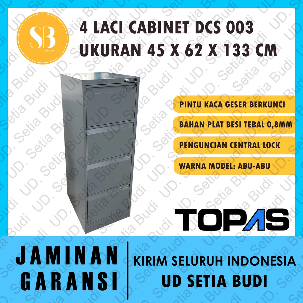 Filling Cabinet Lemari Arsip 4 Laci TOPAS DCS 003