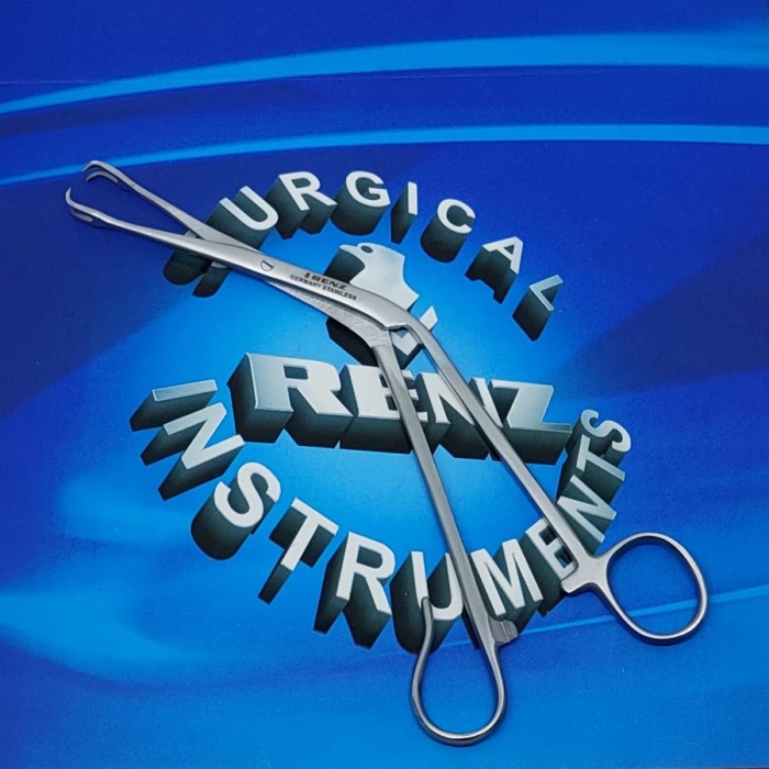 Alat medis Tivnen-Tyding Tonsil Seizing Forceps 22cm - Renz Instrument