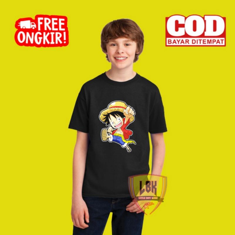 KAOS ANAK ONE PIECE LUFFY / BAJU ANAK ONE PIECE LUFFY / BAJU KAOS ANAK ONE PIECE LUFFY TERBARU