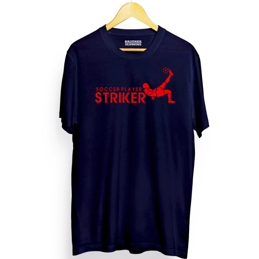 Kaos Distro Pemain Bola Striker Red - Abu Misty Premium