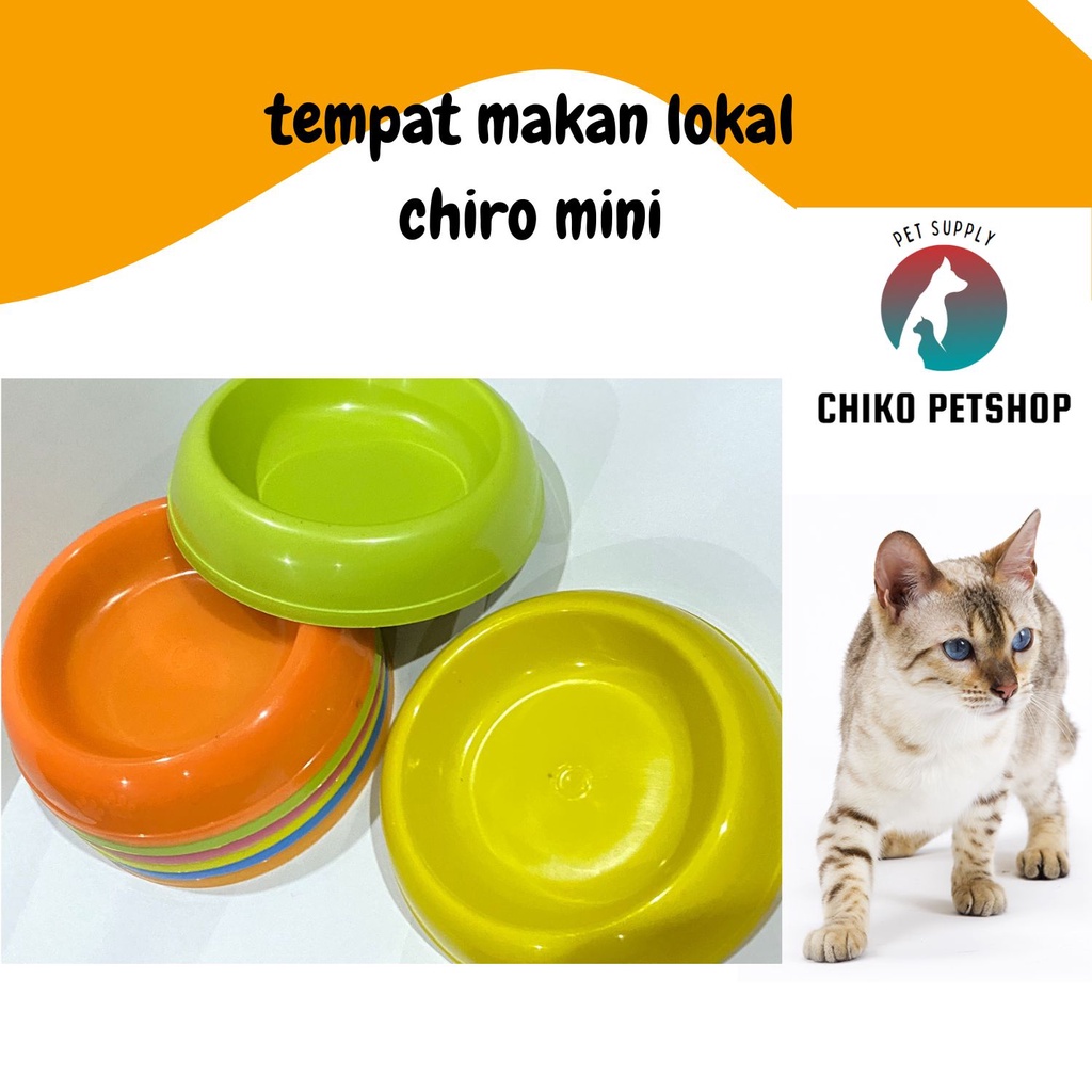 Tempat Makan lokal Single Mini Chiro type 3 untuk Puppy | Kitten