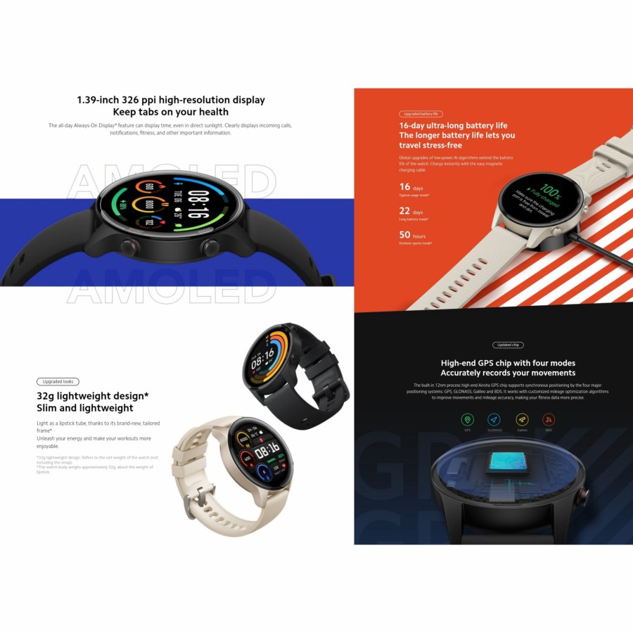 XIAOMI MI WATCH AMOLED SCREEN - Smartwatch Smart Watch-2