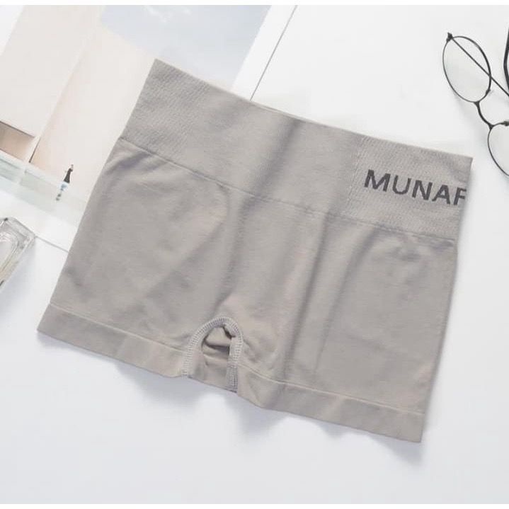 [ LINGERIE MASTER ] - (C-8) Munafie Boxer Wanita / Korset Wanita / Celana Dalam Wanita / UnderPants Korset CD high quality-C-8 Gray