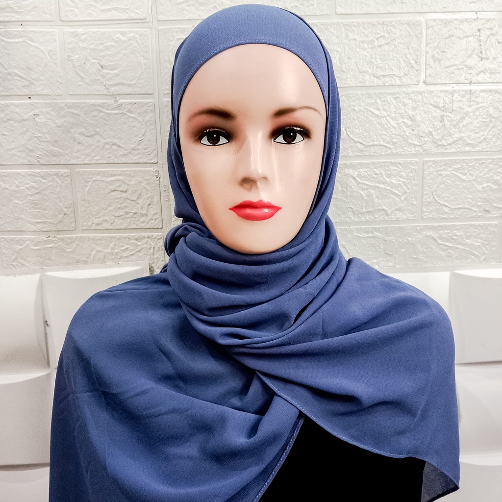 Pashmina Ceruty Babydoll / Kerudung Pashmina Ceruty / Hijab Pasmina Ceruty Bisa Bayar Di Tempat