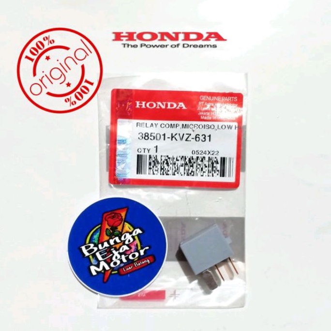 RELAY KAKI 4 BENDIK STATER BEAT VARIO ESP SCOOPY PCX RELAY COMP START 38501-KVZ-631 100% ORIGINAL HG