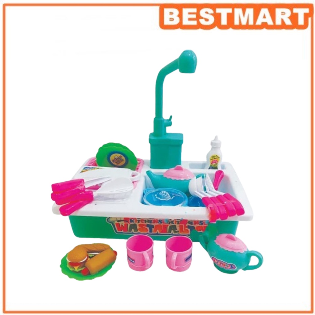 Mainan Anak Cuci Piring - Diswashing Sink Wastafel Cuci Piring Mainan - Mainan kitchen Sink Anak Mainan Edukasi Cuci Piring Anak