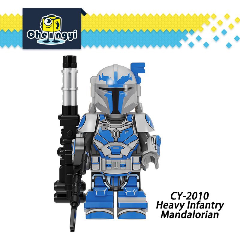 Mainan Action Figure Star Wars Heavy Infantry Mandalorian Armor Blaster CY8002