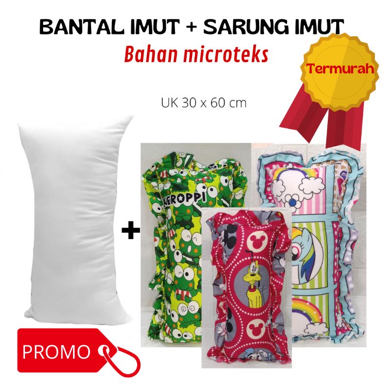 Bantal Imut Rumbai Bahan Microtex (Bantal+Sarung)