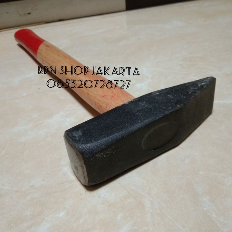 palu tukang 500 gram gagang kayu palu batu palu godam 1/2 kg