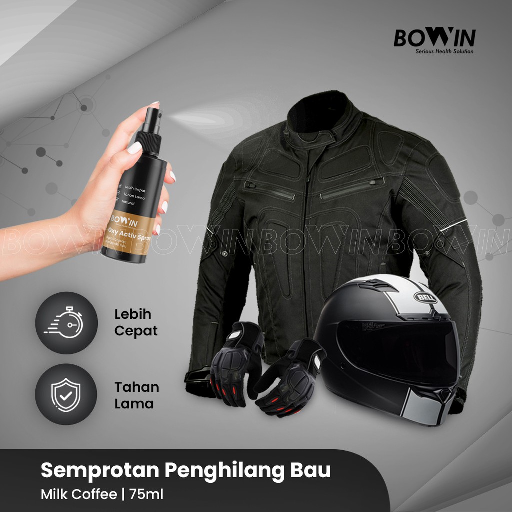 Foto Bowin Activ Spray - Parfum Helm Motor/ Penghilang Bau Jaket & Parfum Sepatu. Semprotan Penghilang Bau & Bakteri