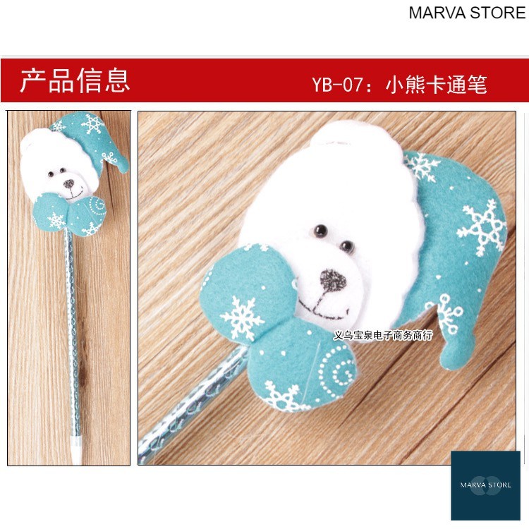 

Pulpen Karakter Christmas - Pena Tnta Biru - Pena Christmas Edition E-055