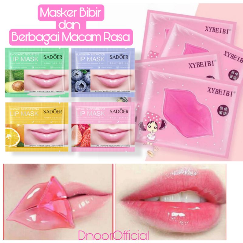 MASKER BIBIR COLLAGEN Pelembab Mulut Kering Pecah Lip Mask Moisturizing Moist Halus Lembut Pin