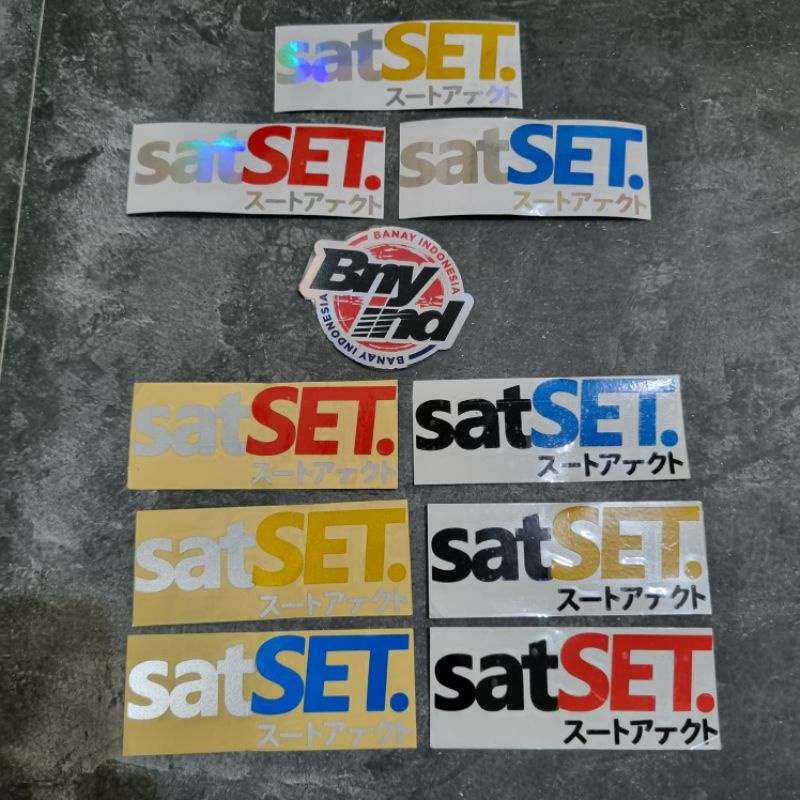 STICKER STIKER SATSET KANJI CUTING