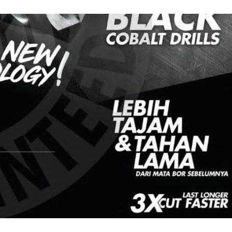 Mata Bor HSS Cobalt untuk Besi & Stainless Steel NACHI / TOHO 2mm