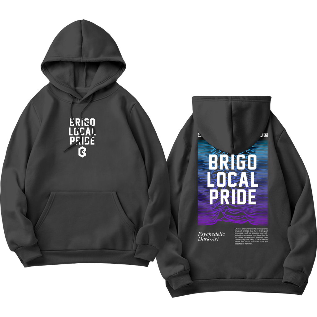 BRIGO  Jumper Hoodie PSYCHEDELIC DARK ART   II Sweater Hoodie BRIGO Sablon DTF Fleece Cotton II SIZE M-XXL (Pria &amp; Wanita) Free stiker&amp;Gantungan Kunci