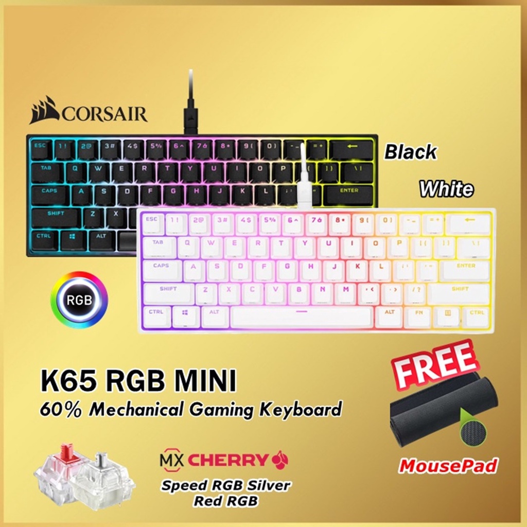 Corsair K65 RGB MINI 60% Mechanical Gaming Keyboard K 65