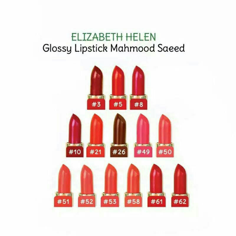 Lipstik Arab Elizabeth Helen Original BPOM Tanpa Box