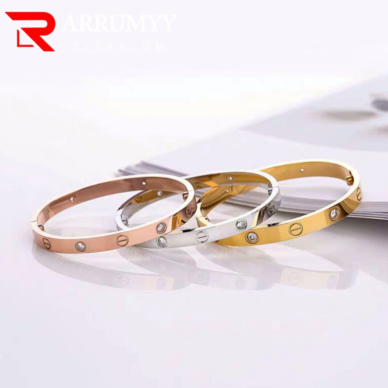 ARRUMYY gelang tangan wanita simpel bahan titanium anti karat