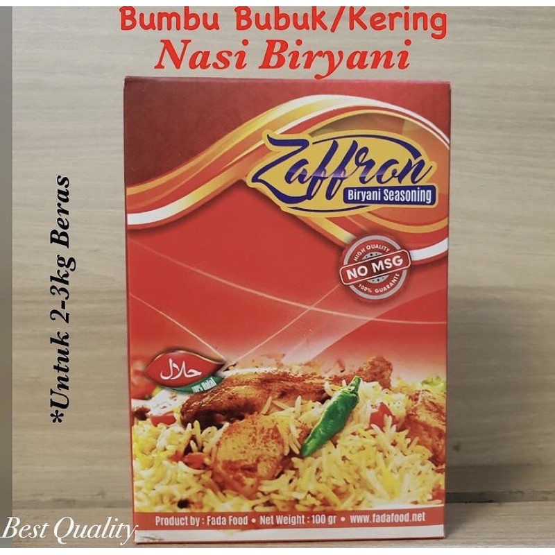 

Bumbu Nasi Biryani Zaffron