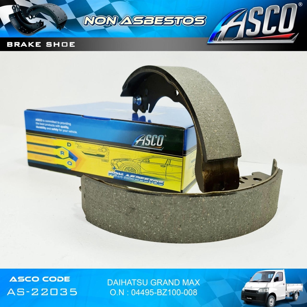 ASCO Kampas Rem-Brake Shoe Belakang Granmax