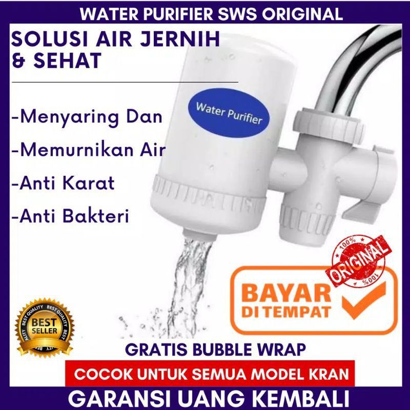 SARINGAN AIR FILTER AIR WATER PURIFIER PENYARING KRAN AIR SARINGAN KRAN AIR PENJERNIH AIR PEMBERSIH WATER PURIFIER SARINGAN FILTER KRAN AIR KERAMIK SWS CERAMIC REFILL PENJERNIH AIR PENYARING AIR KRAN TRANSPARAN AIR BERSIH JERNIH