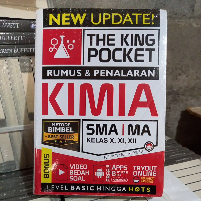 buku penunjang NEW UPDATE THE KING POCKET RUMUS & PENALARAN KIMIA SMA/MA KLS. X.XI.XII