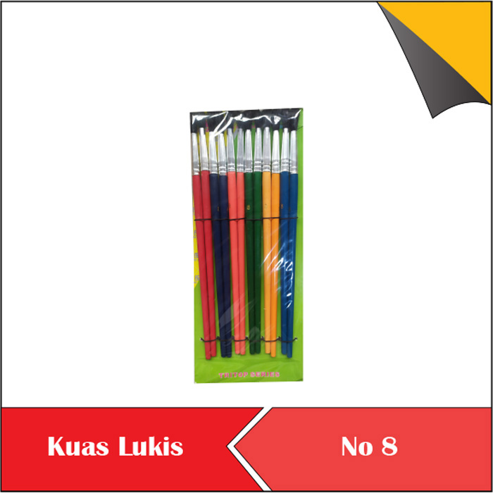 

Kuas lukis no. 8 per lusin 12 pcs