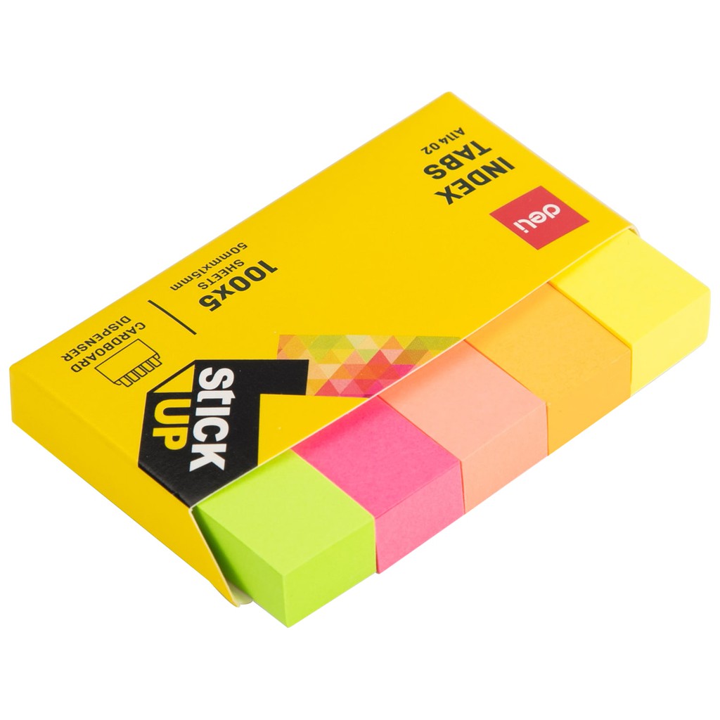 HAPPY TIME DELI STICKY NOTES INDEX TABS STICK UP LABEL CATATAN MEMO TEMPEL 500 LEMBAR KARAKTER LUCU ALAT TULIS KANTOR SEKOLAH KULIAH EA11402