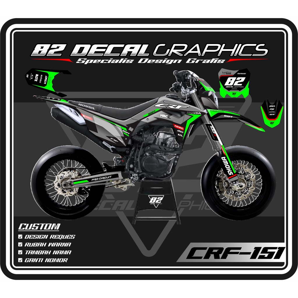 Decal Sticker CRF supermoto keren