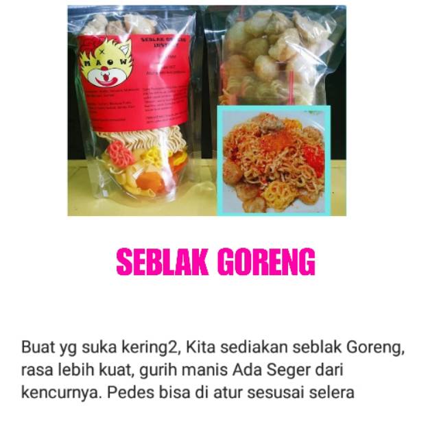 

Seblak Goreng instant