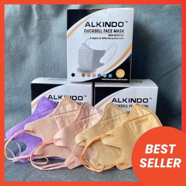 masker Dukcbill ALKINDO Embos Mix Warna Isi 50pcs