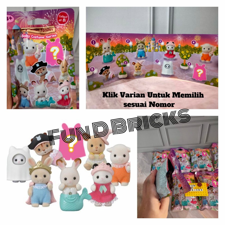 Sylvanian Baby Costume Series Ecer Satuan