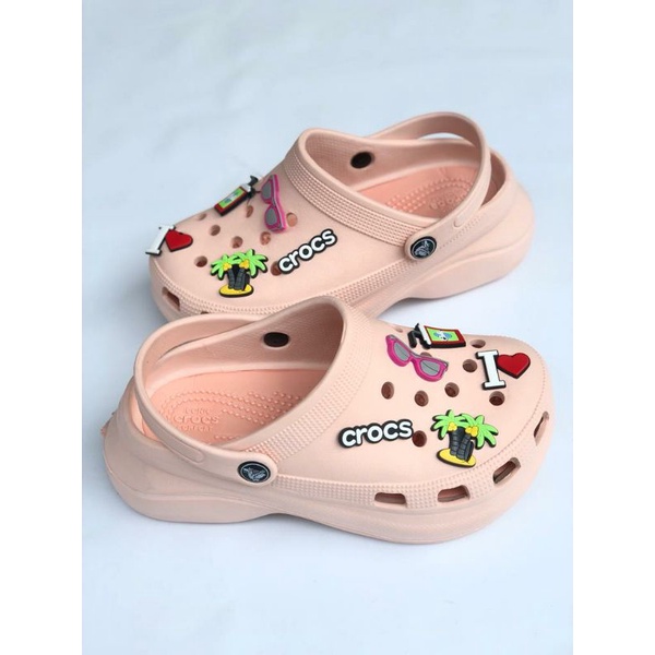 CROCS CLASSIC BAE II CLOG 390 Free JIBBITZ Women Sandals