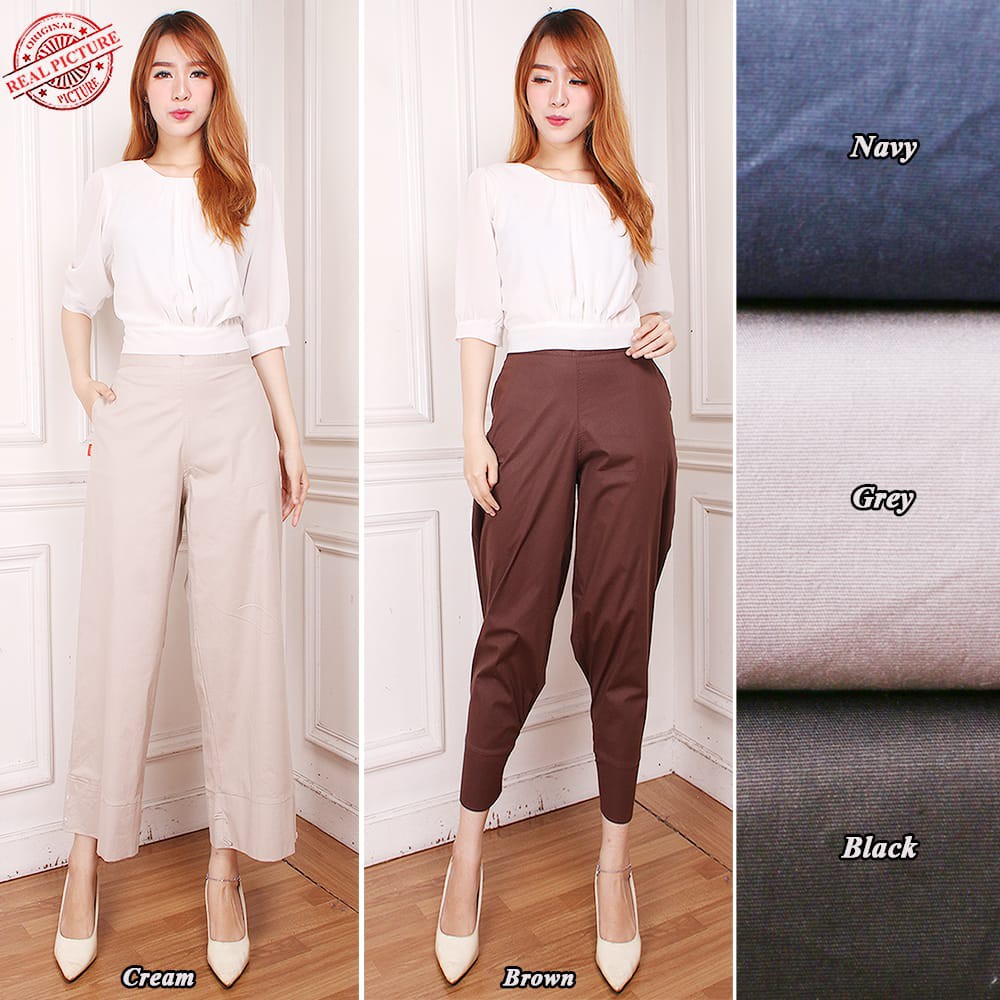 SB Collection 2in1 Celana Panjang Vannya Longpants Casual Kulot Wanita